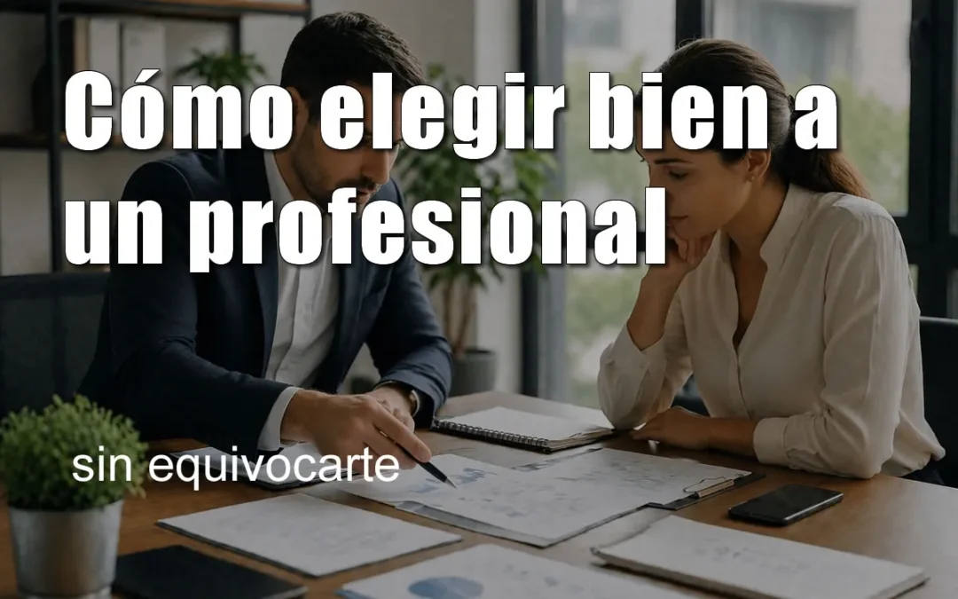 Cómo elegir bien a un profesional sin equivocarte