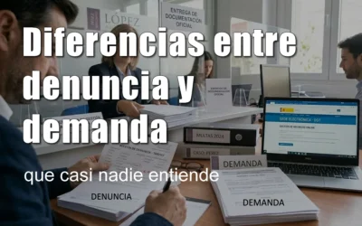 Diferencias entre denuncia y demanda que casi nadie entiende