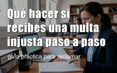 Qué hacer si recibes una multa injusta paso a paso