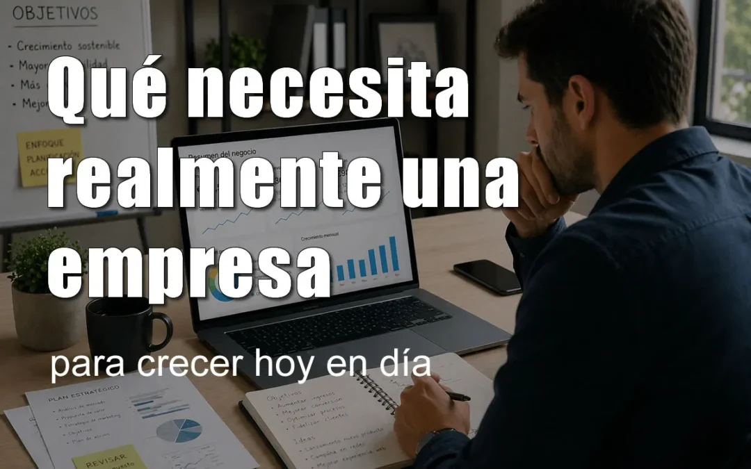 Qué necesita realmente una empresa para crecer hoy en día